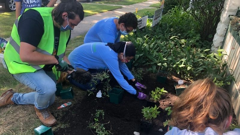 Rain Garden Install